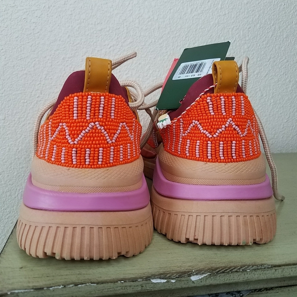 FARM Rio Jungle Panther Bead & Embroidery Embellished Platform Sneakers - Picture 5 of 12